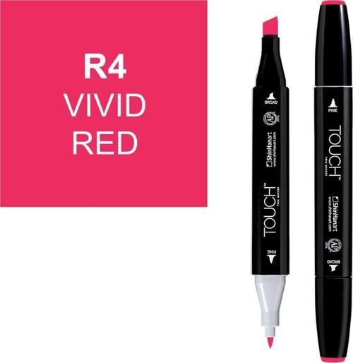 Touch Twin Marker Çizim Kalemi R4 Vivid Red