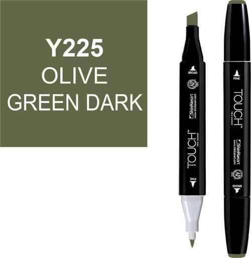 Touch Twin Marker Çizim Kalemi Y225 Olive Green Dark