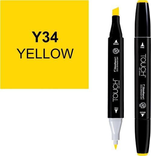 Touch Twin Marker Çizim Kalemi Y34 Yellow