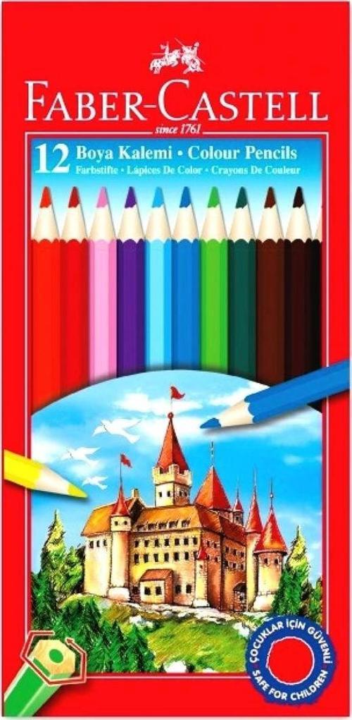 Kuru Boya 12 Renk Tam Boy