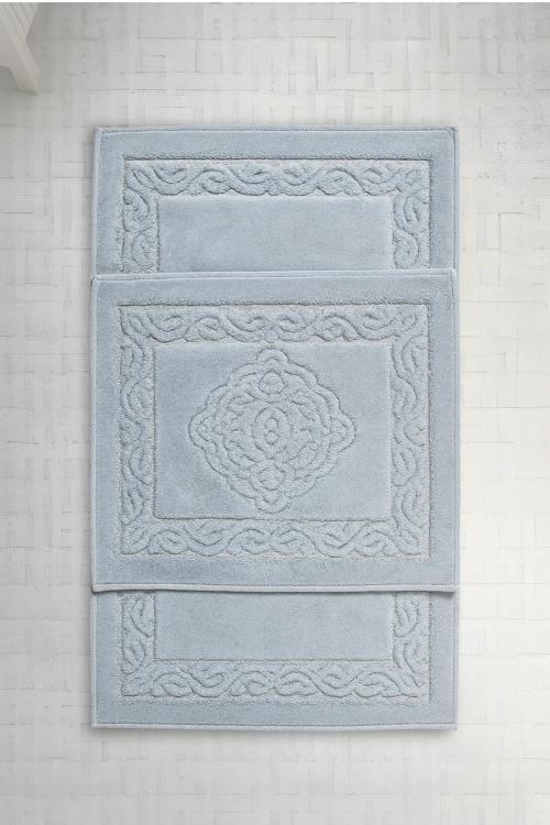 Banyo 2li Paspas Takımı Mavi 60x100
