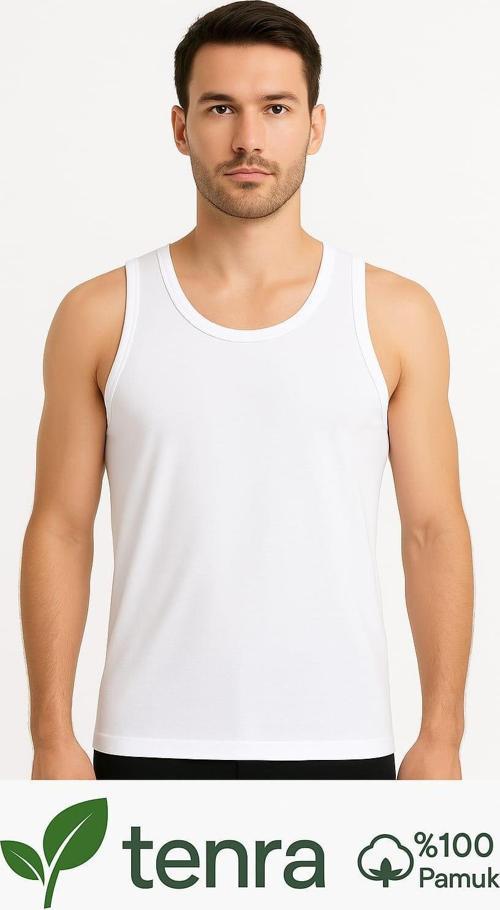 Beyaz Askılı Erkek Atlet %100 Pamuk