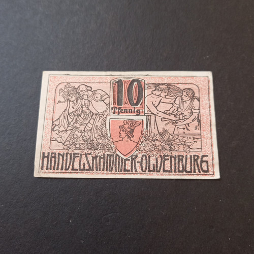 Escoines 3996368c2a54e33c37 1918 Almanya 10 pfennig Notgeld para