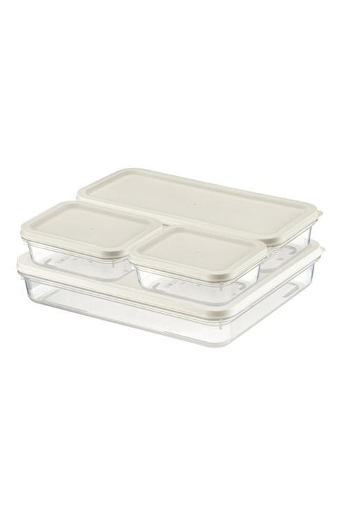 Alfa Saklama Kabı 4Lü Set No: 1 Bej