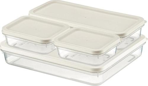 Alfa Saklama Kabı 4Lü Set No: 1 Bej