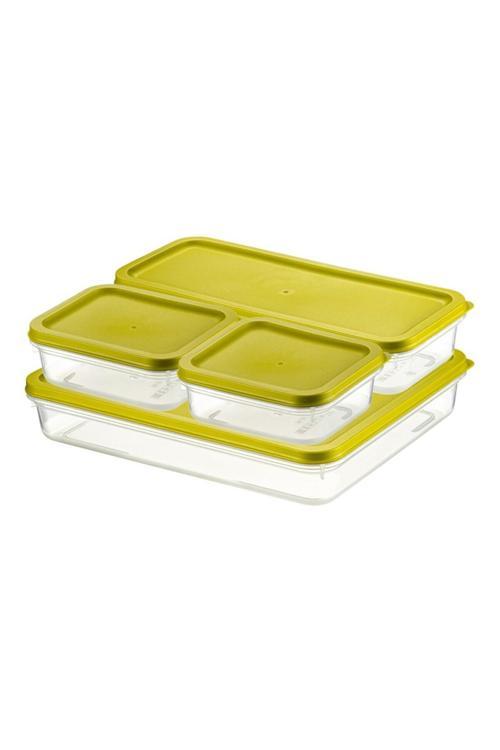 Alfa Saklama Kabı 4Lü Set No: 1 Yeşil