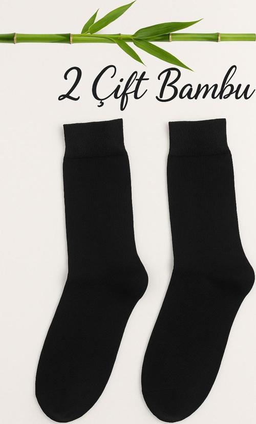 2 Çift %95 Bambu Erkek Soket Çorap – Yumuşak Ve Dayanıklı