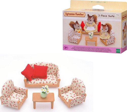 4464 Sylvanian Families, 3 Parça Koltuk Seti , +3 yaş, figürler ayrı satılır.