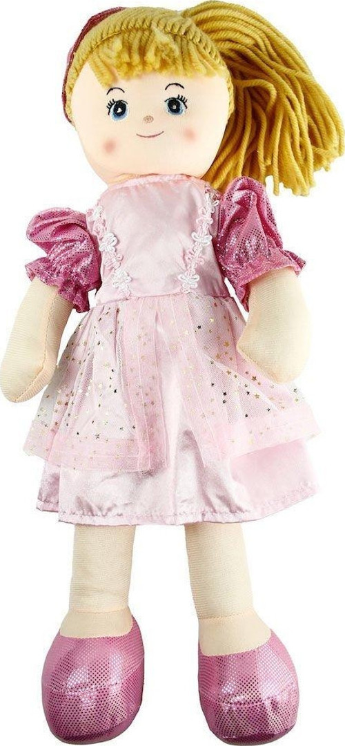 AY950C Parlak Elbiseli Bez Bebek 50 cm -Vardem