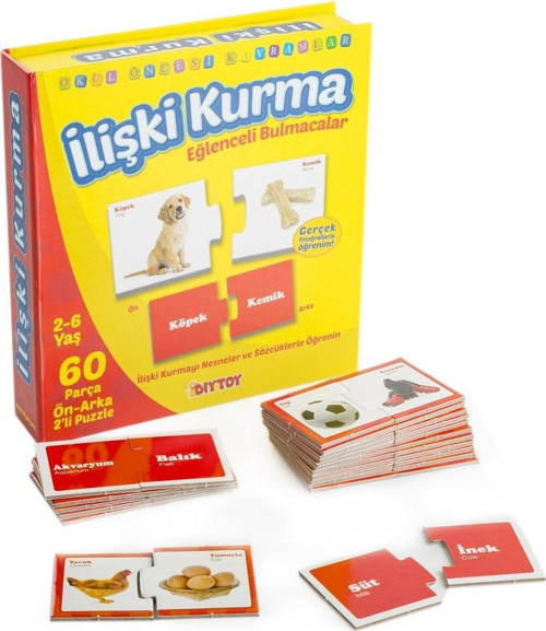 1437 DıyToy, Eğlenceli Bulmacalar - İlişki Kurma / 2-6 yaş