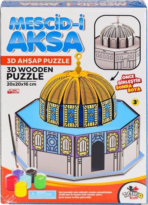 8209 Mescid-i Ahka 3D Ahşap Puzzle ve Boyama -Totteriq