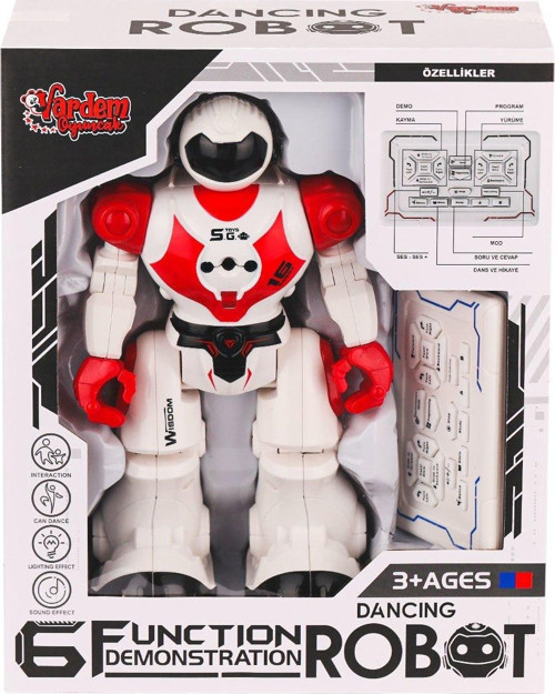 GGE-606-29 Kumandalı Işıklı Dansçı İnteraktif Robot -Vardem Oyuncak