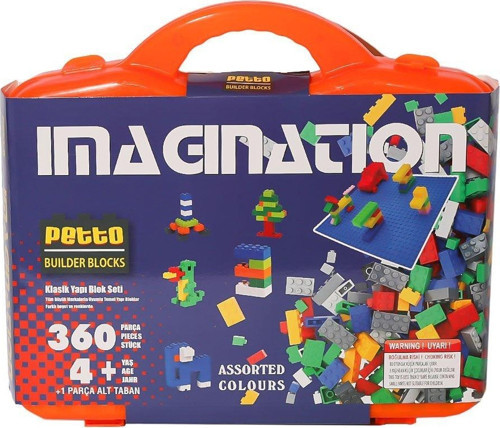 PBB360-1 Çantalı Petto Blok Seti 360 Parça-Gepettoys