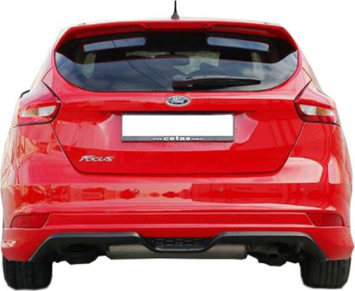 Ford Focus 3-3.5 HB Makyajlı Arka Tampon Eki Plastik Boyalı