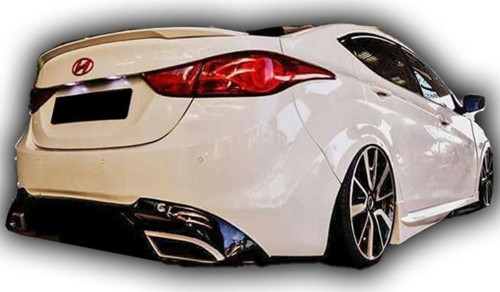 Hyundai Elantra 2012 - 2015 Arka Tampon Difüzörü Boyalı