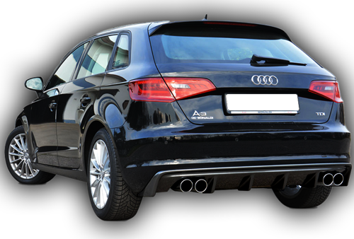 Audi A3 HB Difüzör Boyalı