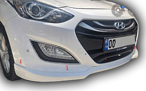 Hyundai İ30 Orta Kasa Ön Tampon Eki Boyasız