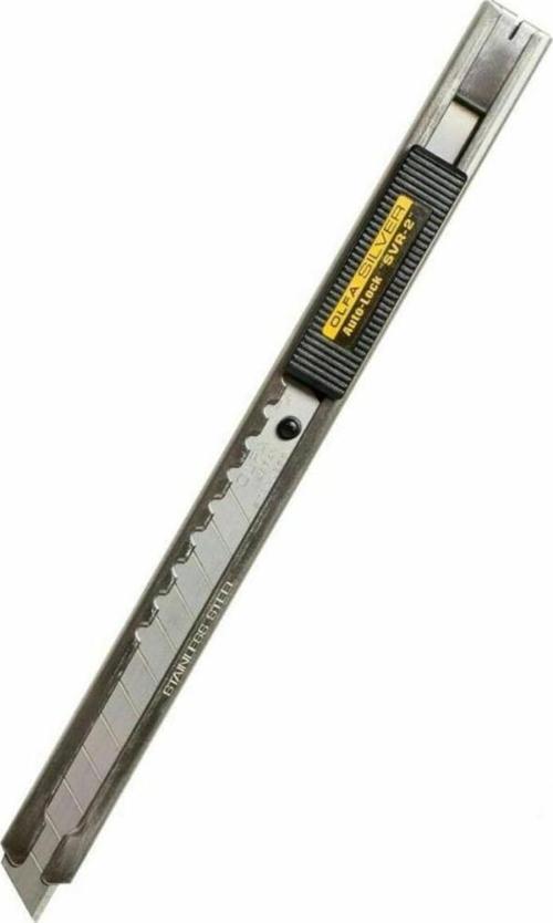 Maket Bıçağı Dar Otomatik Kilitlemeli Metal Gövde Yedek Bıçaklı SVR-2