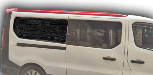 Renault Trafic Yapışık Tavan Çıtası Boyasız