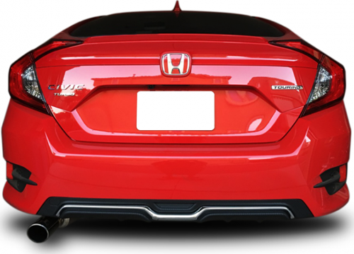 Honda Civic Fc5 2016 - 2021 Custom Difüzör Plastik Boyasız