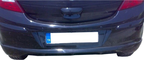 Opel Corsa D Makyajsız Arka Tampon Eki Boyasız