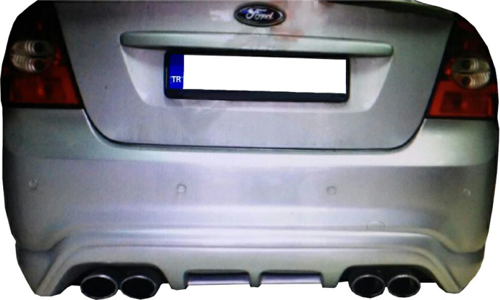Ford Focus 2 Sedan Makyajlı Arka Tampon Eki Boyasız