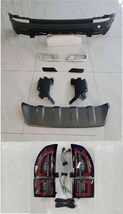 Land Rover Discovery Sport (2015-2019) Arası Uyumlu 2020+ Makyajlama Arka Tampon ve Stop Seti