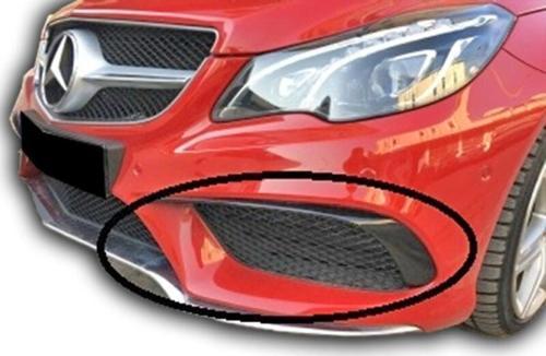Mercedes W207 Uyumlu Coupe Ön Tampon Kaşları 2 Parça Boyasız