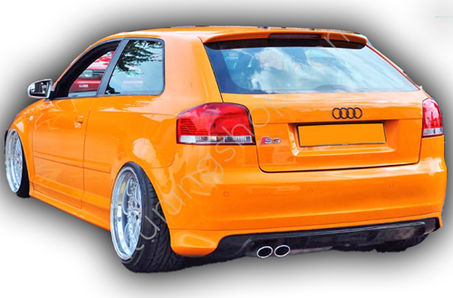 Audi A3 HB Tek Kapı Marşpiyel Boyalı