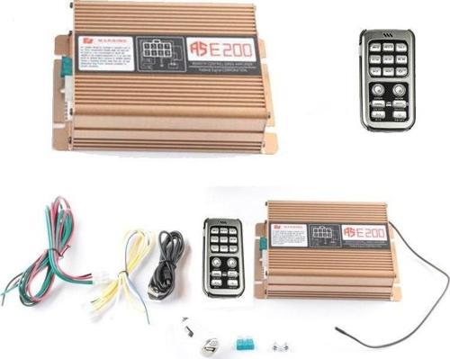 AS E200 Amplifikatör 200W Kablosuz Elekronik Siren Ünitesi
