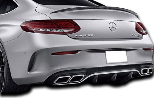 Mercedes W205 C Serisi Sedan Amg C63 2014 - 2018 Uyumlu Difüzör Plastik Boyasız