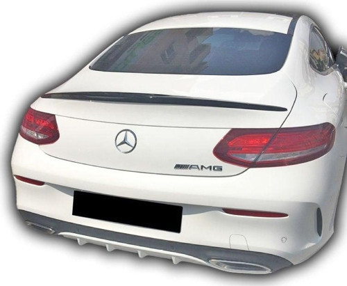Mercedes W205 C Serisi Uyumlu Coupe Spoiler Boyasız