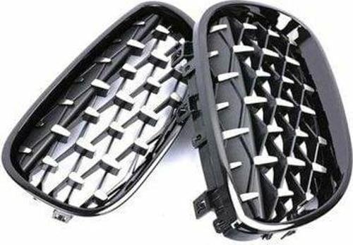 Bmw 5 Serisi 2004-2009 E60 Diamond Panjur(Böbrek) Piano Black Çerçeve