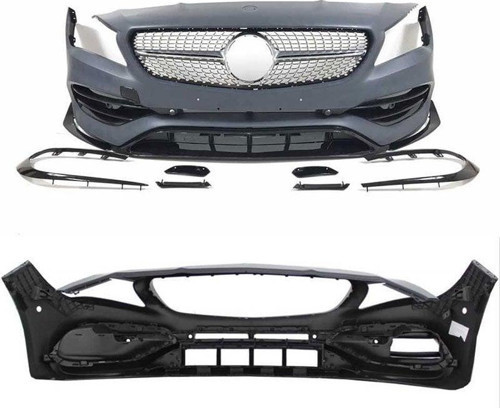 Mercedes W117 CLA 45 Uyumlu Ön Tampon & Panjur 2013-2018