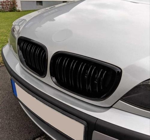 Bmw 3 Serisi E46 2002-2004 Uyumlu Çift Çizgi M Panjur ( Böbrek )