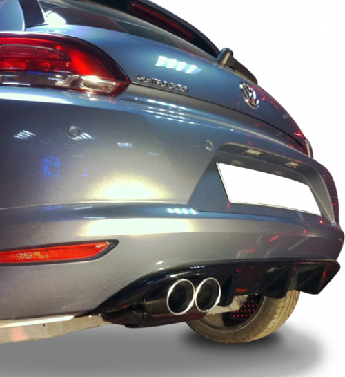 Volkswagen Scirocco 2009 - 14 Difüzör Sol Çift Çıkış Plastik Boyasız