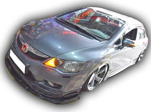 Honda Civic Fd6 2010 - 2012 Mugen Ön Lip (3 Parça) PlastikBoyasız