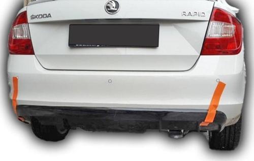 Skoda Rapid 2014 Arka Difüzör Boyasız