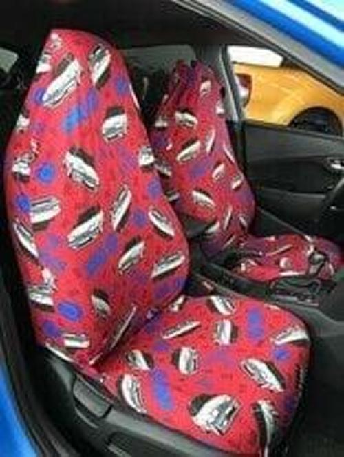 Kırmızı Tofaş Baskı Desenli Servis Kılıfı