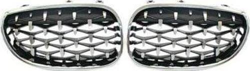 Bmw 5 Serisi 2004-2009 E60 Diamond Panjur(Böbrek) Krom Çerçeve