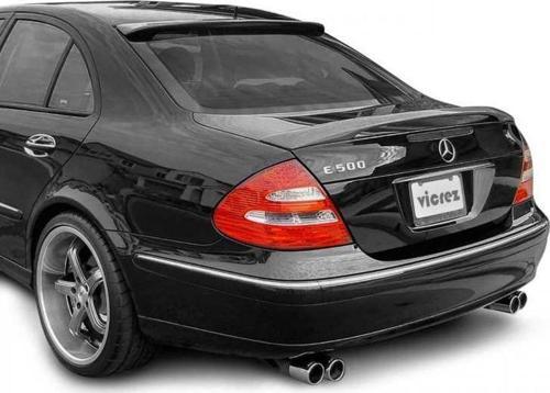 Mercedes W211 2000-2008 E Serisi Uyumlu Cam Üstü Spoiler Parlak Siyah
