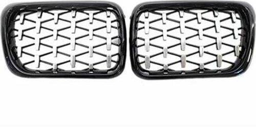Bmw 3 Serisi 1997-1999 E36 Diamond Panjur (Böbrek) Piano Black Çerçeve