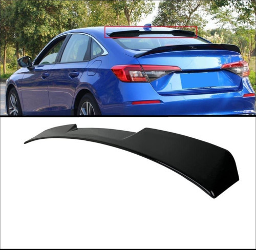 Honda Civic FE1 2022 Uyumlu Cam Üstü RS Spoiler - Piano Black