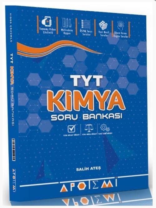 Apotemi TYT Kimya Soru Bankası Tamamı Video Çözümlü
