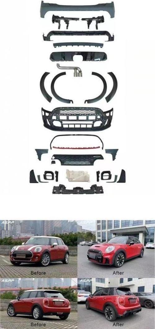 Mini Copper F55 ( 4 Kapı ) Uyumlu JCW Body Kit / Makyajlı Görünüm Full Set