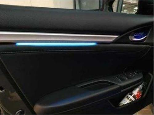 Honda Civic Fc5-Fk7 2016-2020 Işıklı İç Kapı Çıtası 4 Parça Mavi