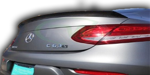 Mercedes W205 Coupe Uyumlu Spoiler Boyasız Fiber
