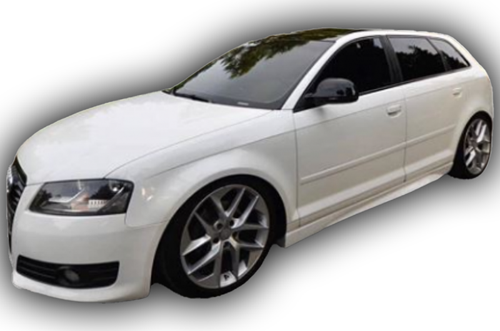Audi A3 HB 2006 - 2012 Çift Kapı Marşpiyel Boyalı