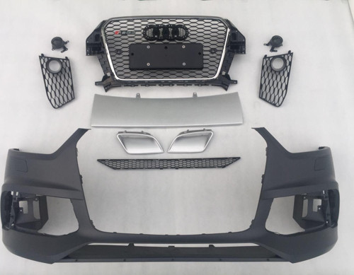 Audi Q3 2012-2015 Uyumlu ( RS ) Ön Tampon Panjur Seti
