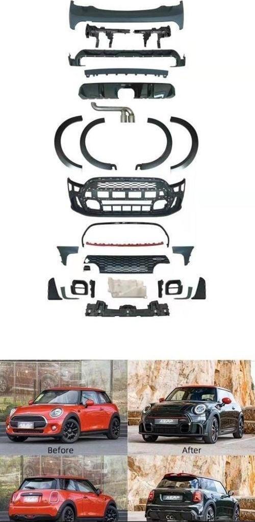 Mini Cooper F56 ( 2 Kapı ) Uyumlu JCW Body Kit / Makyajlı Görünüm Full Set